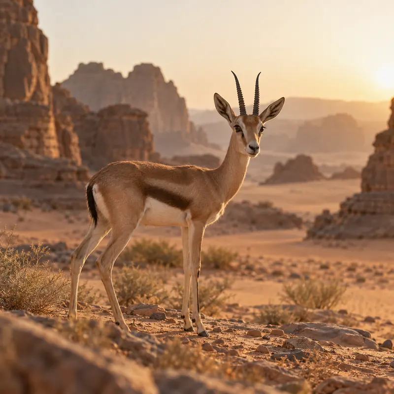 An Arabian gazelle